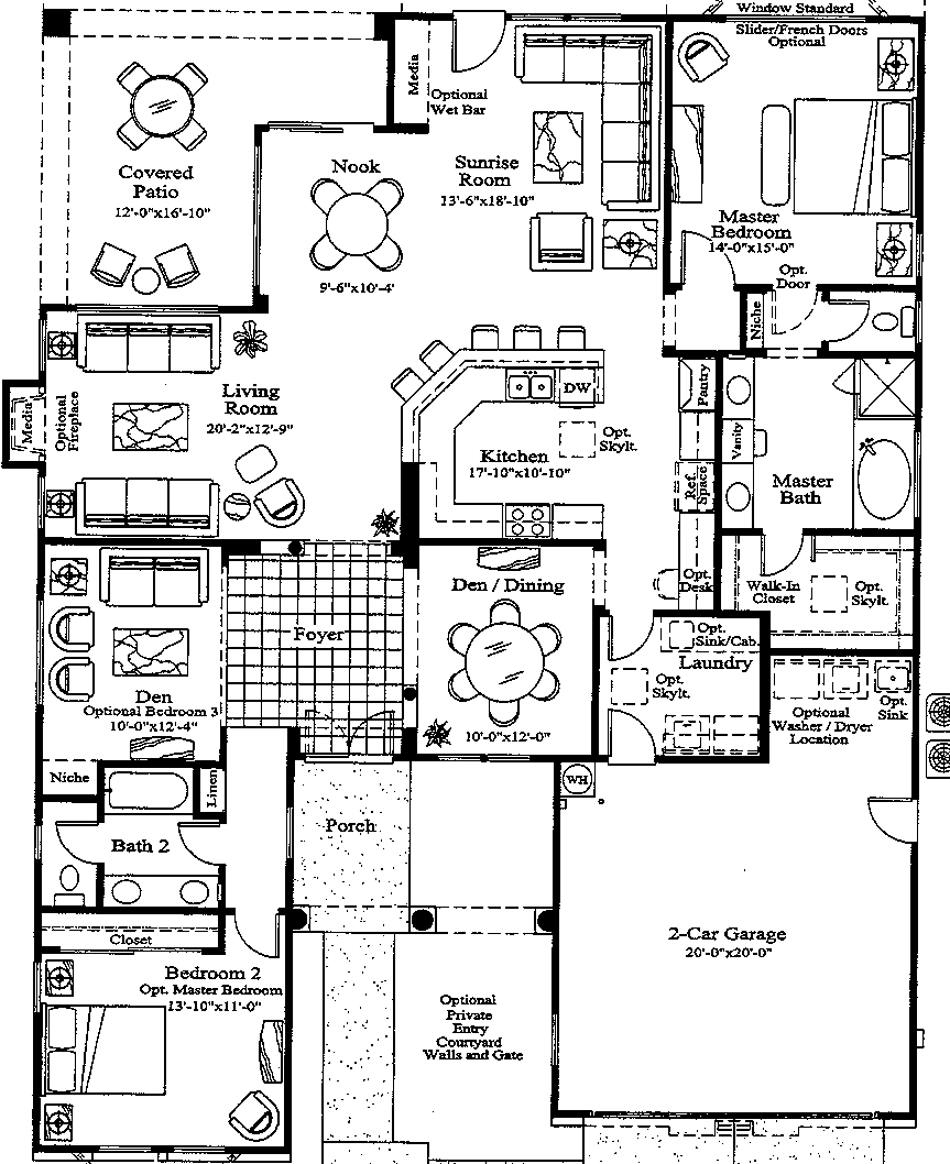 Siena Las Vegas Floor Plans Como series Model 6150