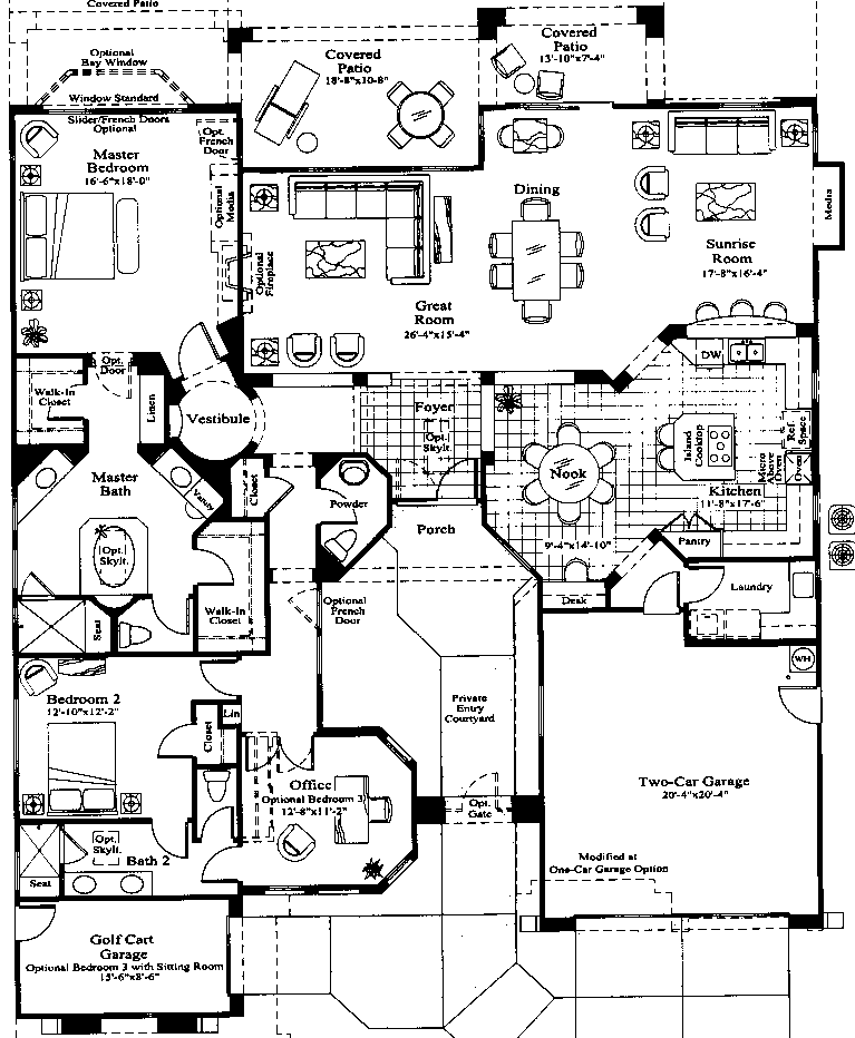 Siena Floor Plans Trieste and Florence series Model 7140